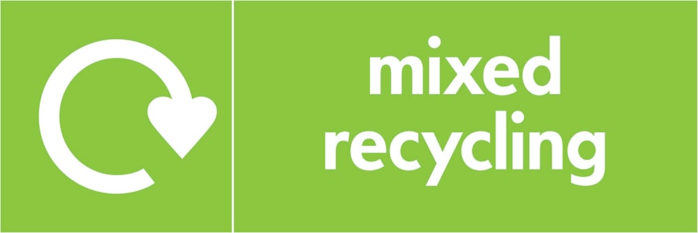 Signage: Mixed Recycling (MIXE0001)