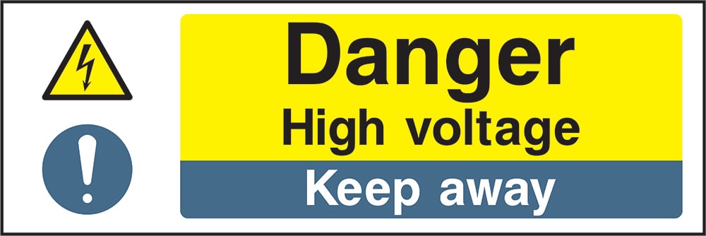 Signage: Danger High Voltage Keep Away (MULT0004)