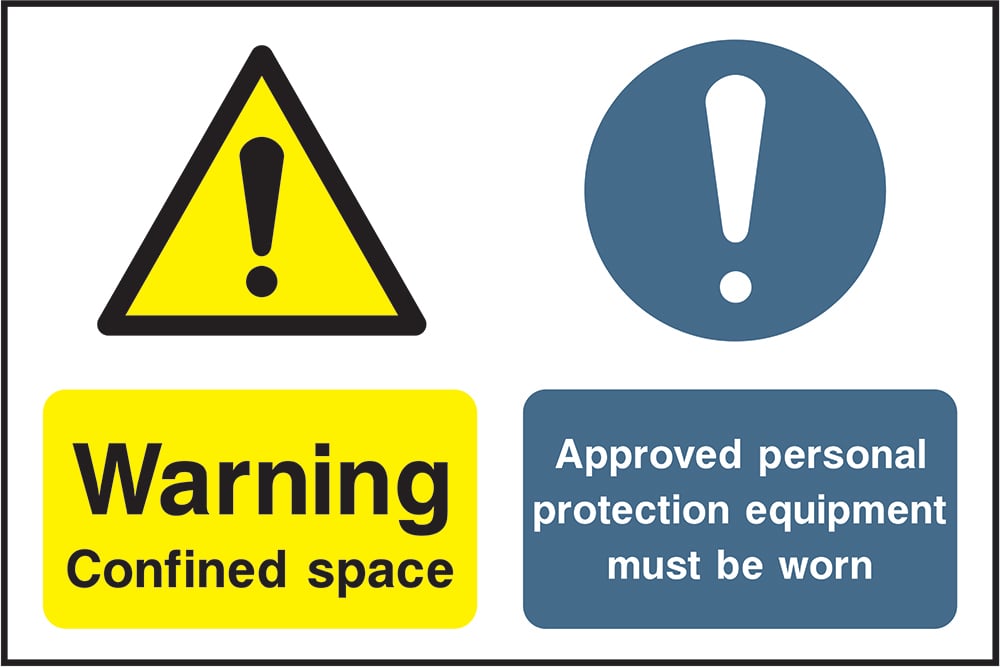 Signage: Warning Confined Space (MULT0016)