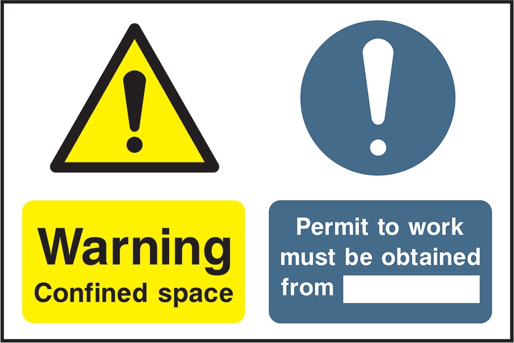 Signage: Warning Confined Space (MULT0018)