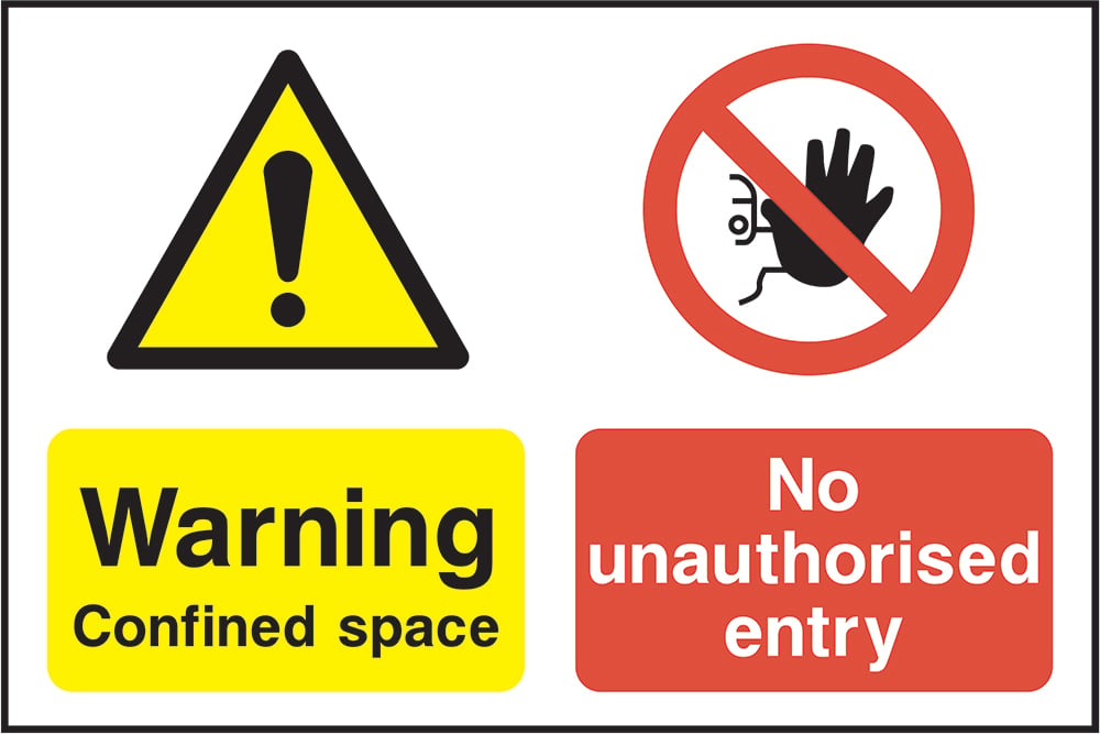 Signage: Warning Confined Space (MULT0021)