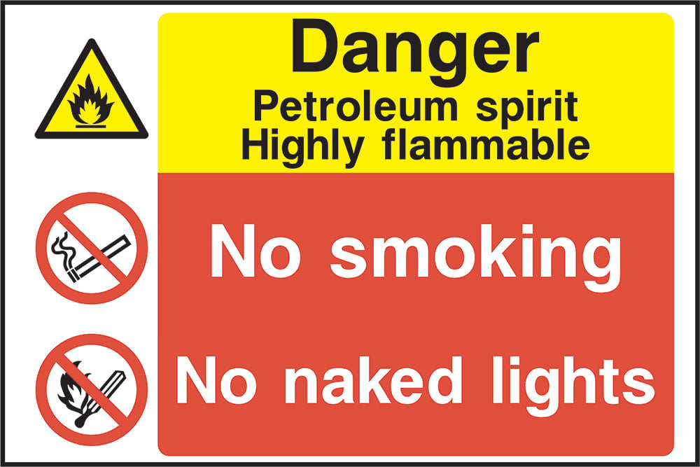 Signage: No Smoking No Naked Lights (MULT0026)