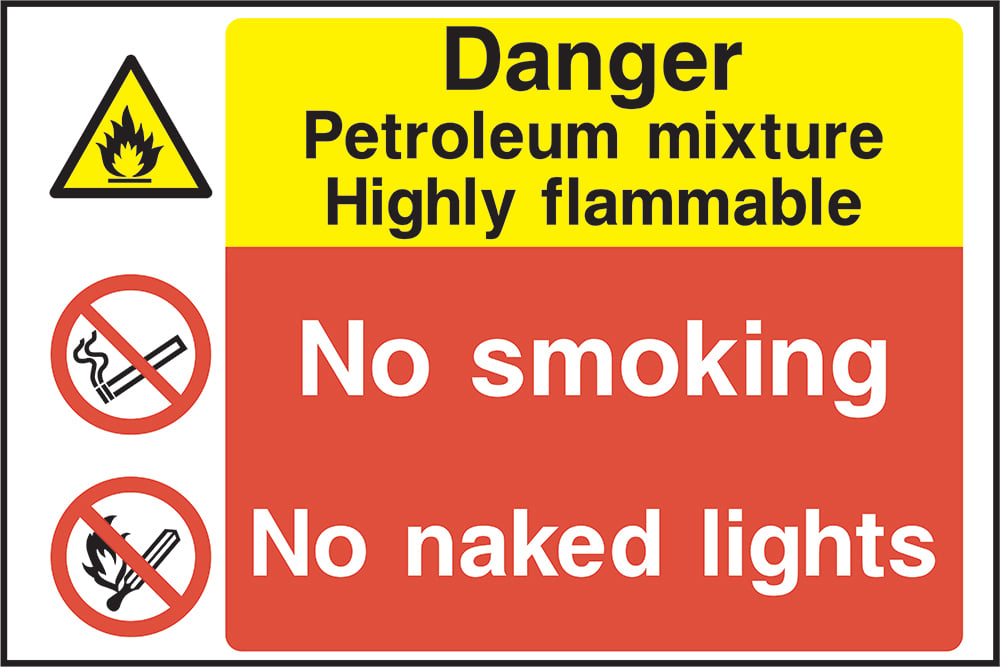 Signage: No Smoking No Naked Lights (MULT0034)