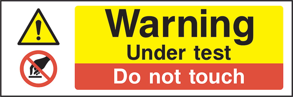 Signage: Warning Do Not Touch (MULT0038)