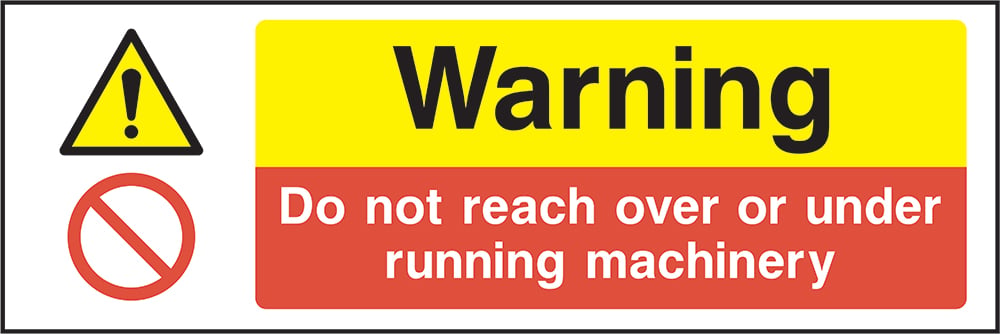 Signage: Do Not Reach Over Machinery (MULT0041)