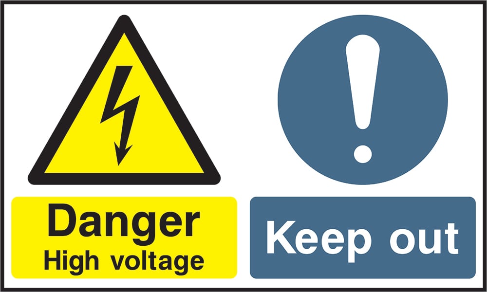 Signage: Danger High Voltage Keep Out (MULT0045)