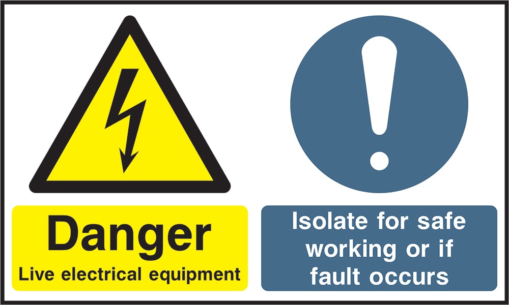 Signage: Danger Live Electrical Equipment (MULT0051)