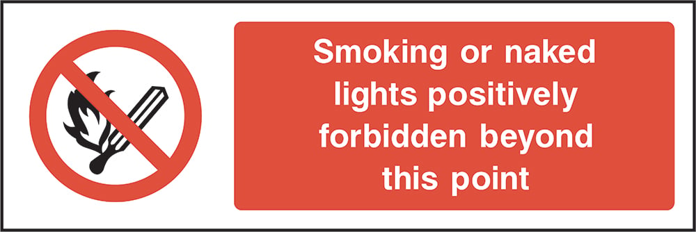 Signage: No Smoking Beyond This Point (SMOK0001)