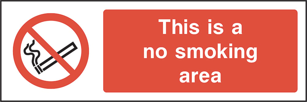 Signage: No Smoking Area (SMOK0002)