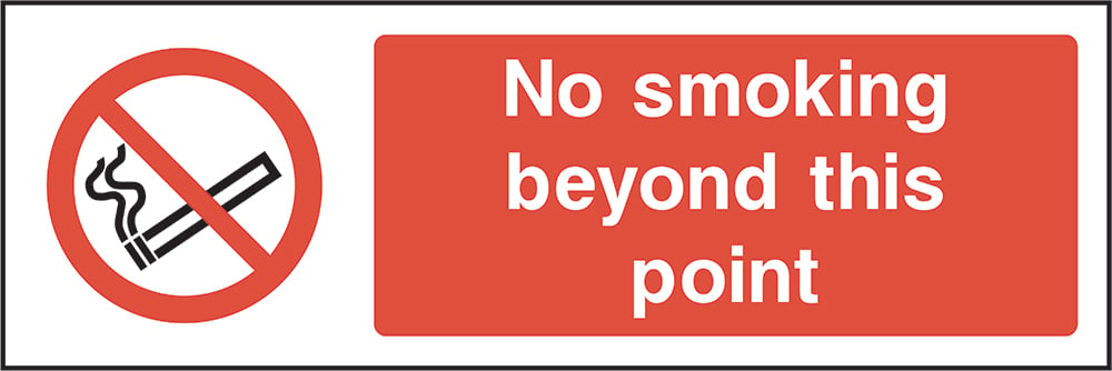Signage: No Smoking Beyond This Point (SMOK0004)