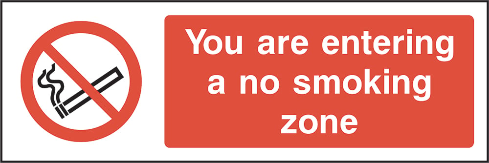 Signage: No Smoking Zone (SMOK0008)