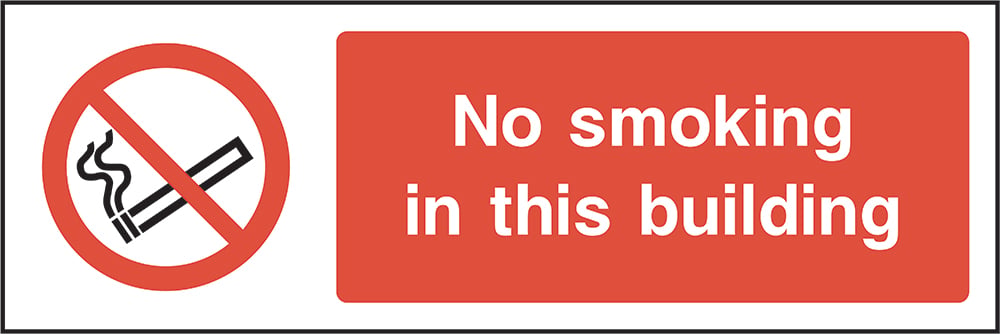 Signage: No Smoking in This Building (SMOK0010)