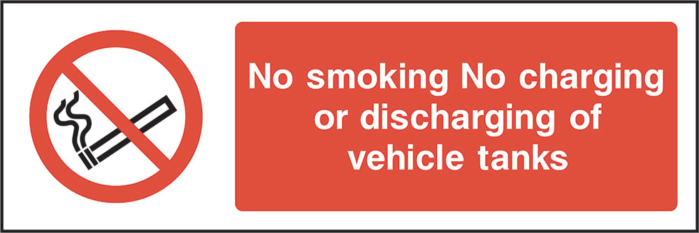 Signage: No Smoking No Charging Or Discharging (SMOK0018)