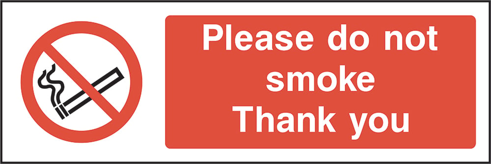 Signage: Please Do Not Smoke (SMOK0023)