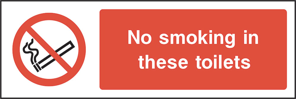 Signage: No Smoking Toilets (SMOK0024)