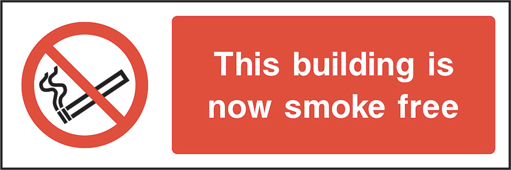 Signage: No Smoking Smoke Free Building (SMOK0031)