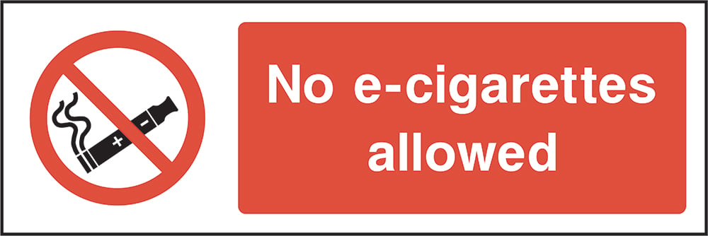 Signage: No E-Cigarettes Allowed (SMOK0040)