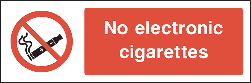 Signage: No Electronic Cigarettes (SMOK0041)