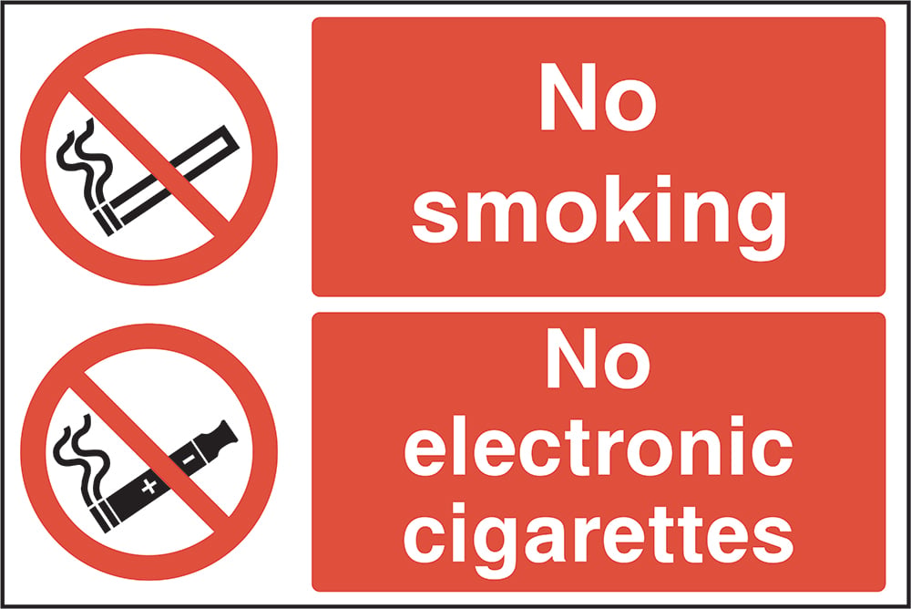 Signage: No Smoking No Electronic Cigarettes (SMOK0044)