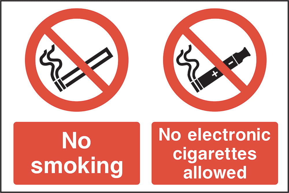 Signage: No Smoking No E-Cigarettes Allowed (SMOK0046)