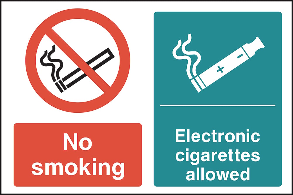Signage: No Smoking Electronic Cigarettes Allowed (SMOK0047)