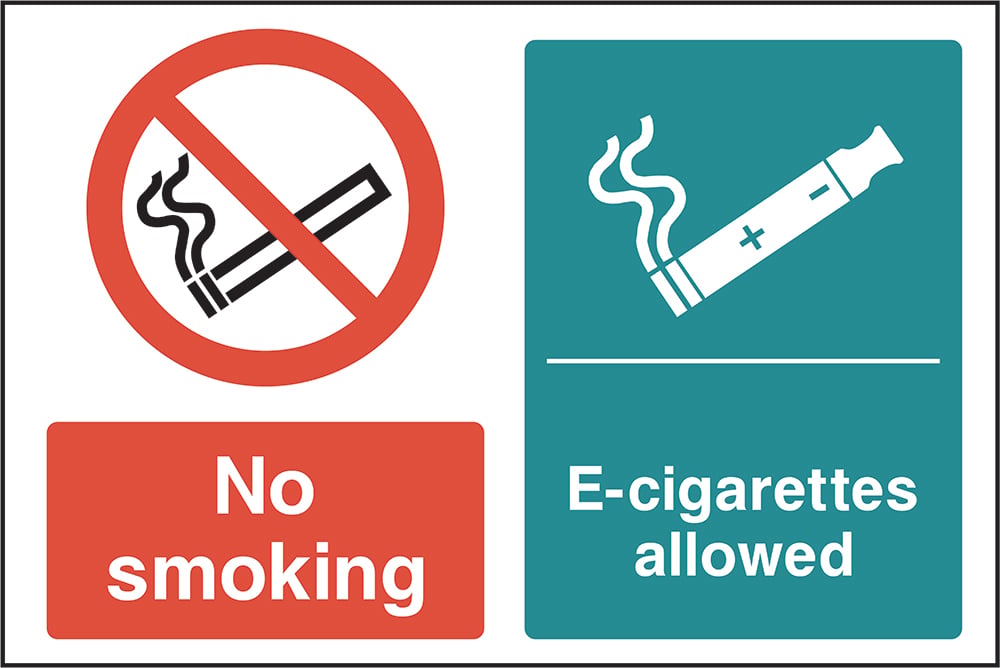 Signage: No Smoking E-Cigarettes Allowed (SMOK0048)