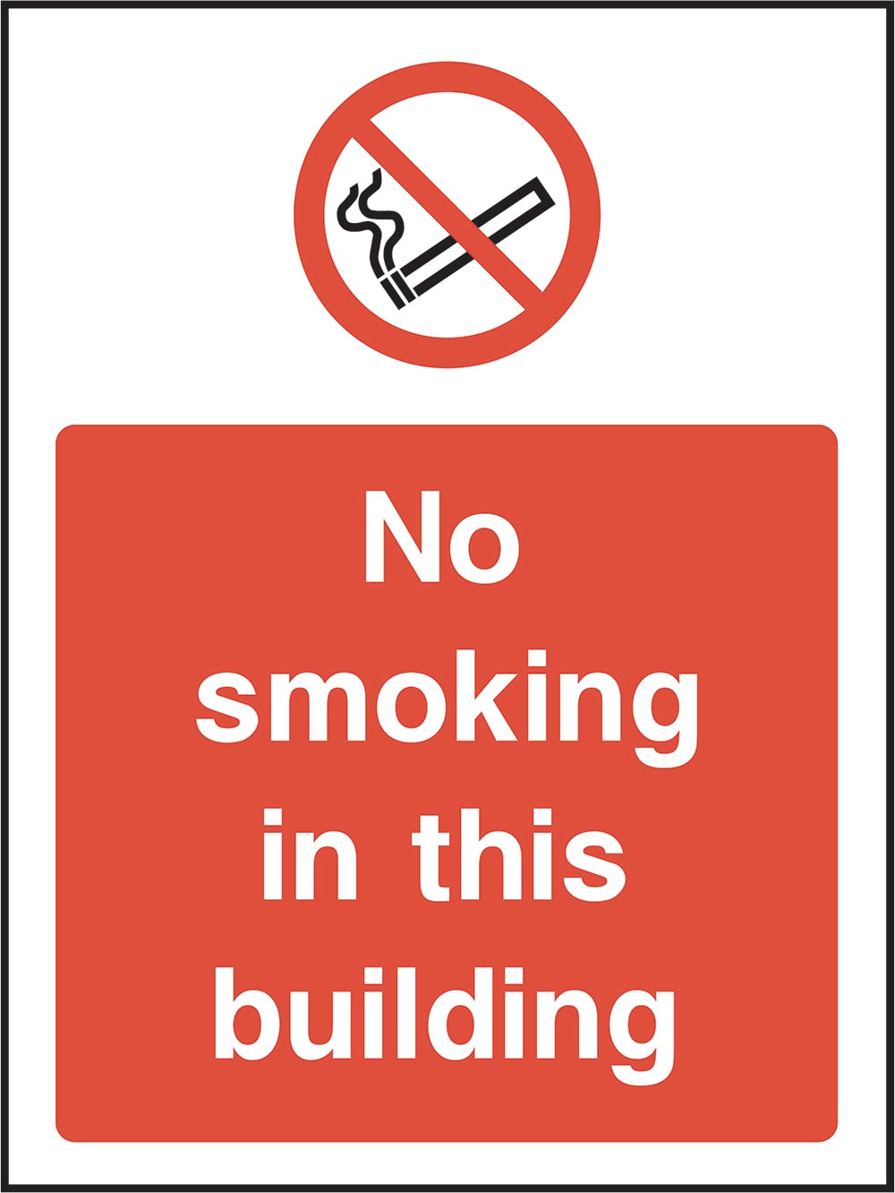 Signage: No Smoking in This Building (SMOK0058)