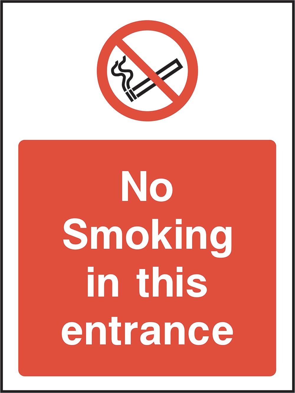 Signage: No Smoking Entrance (SMOK0061)