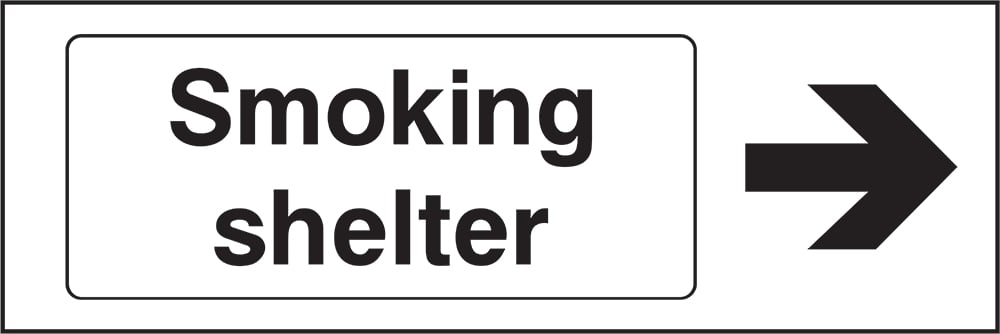 Signage: Smoking Shelter Right (SMOK0073)