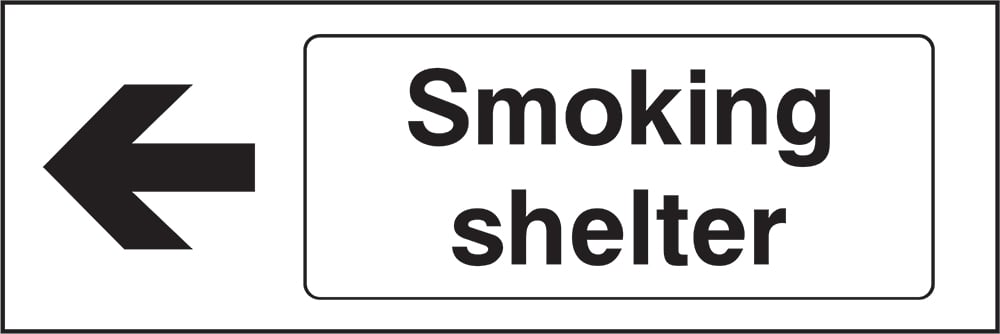 Signage: Smoking Shelter Left (SMOK0074)