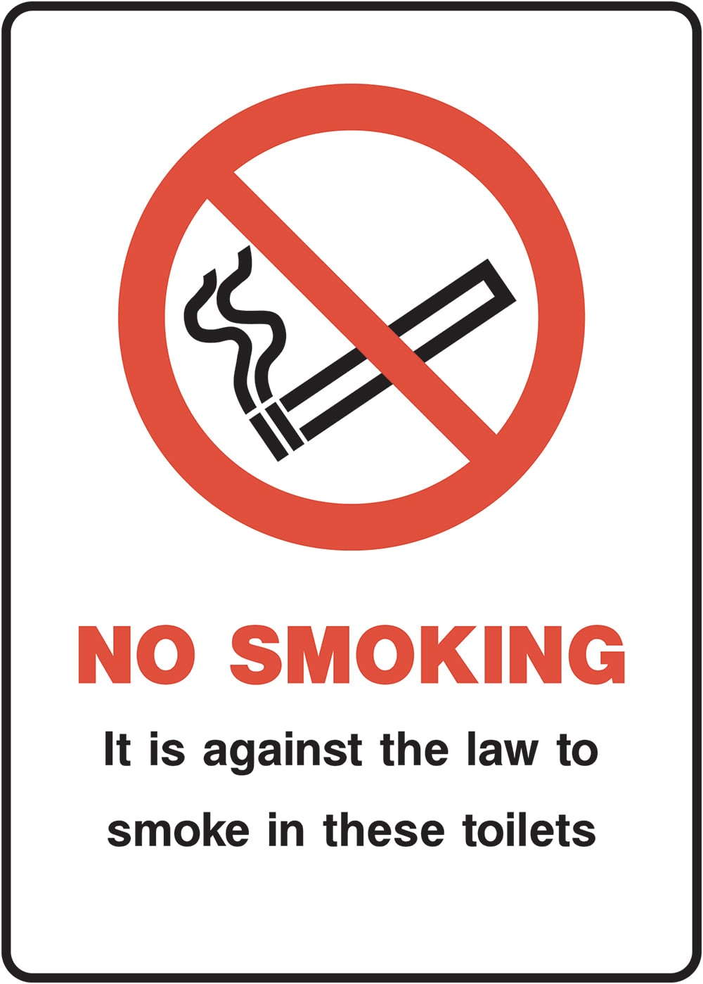 Signage: No Smoking (SMOK0079)