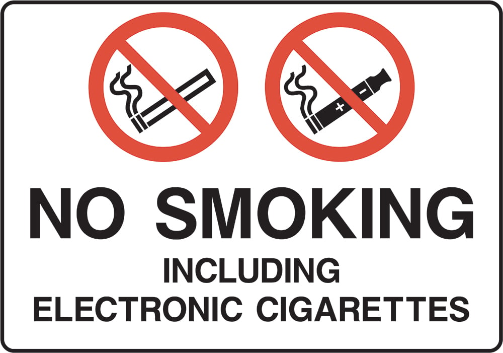 Signage: No Smoking Including E-Cigarettes (SMOK0084)