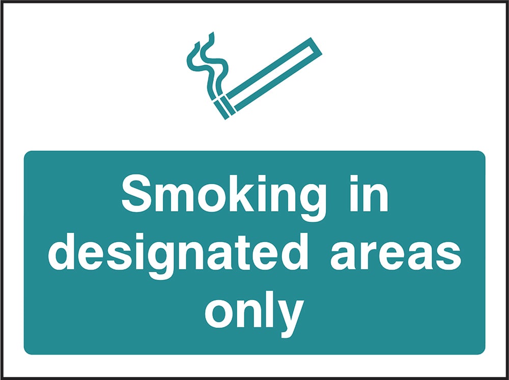 Signage: Smoking in Designated Areas Only (SMOK0086)