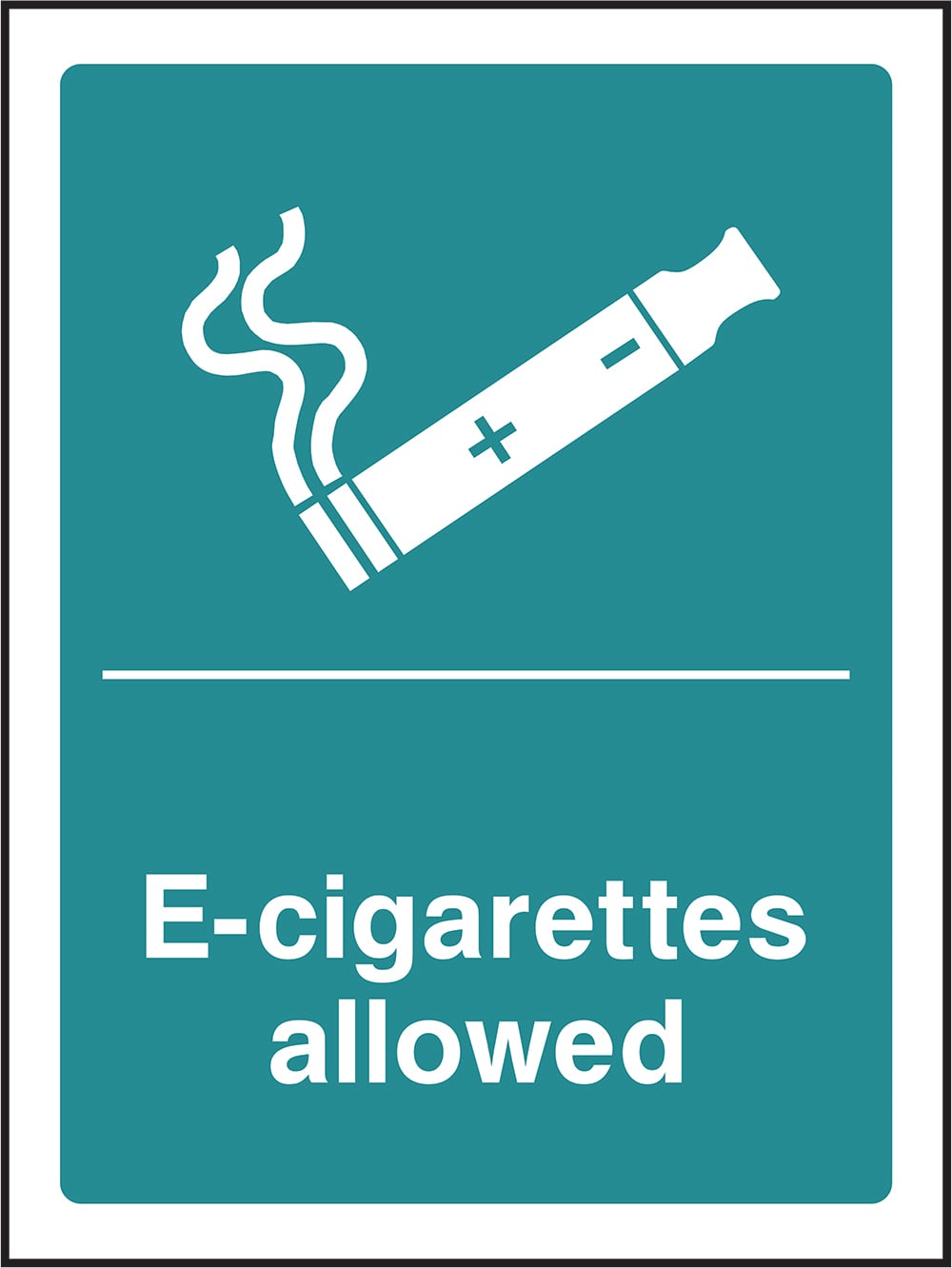 Signage: E-Cigarettes Allowed (SMOK0088)
