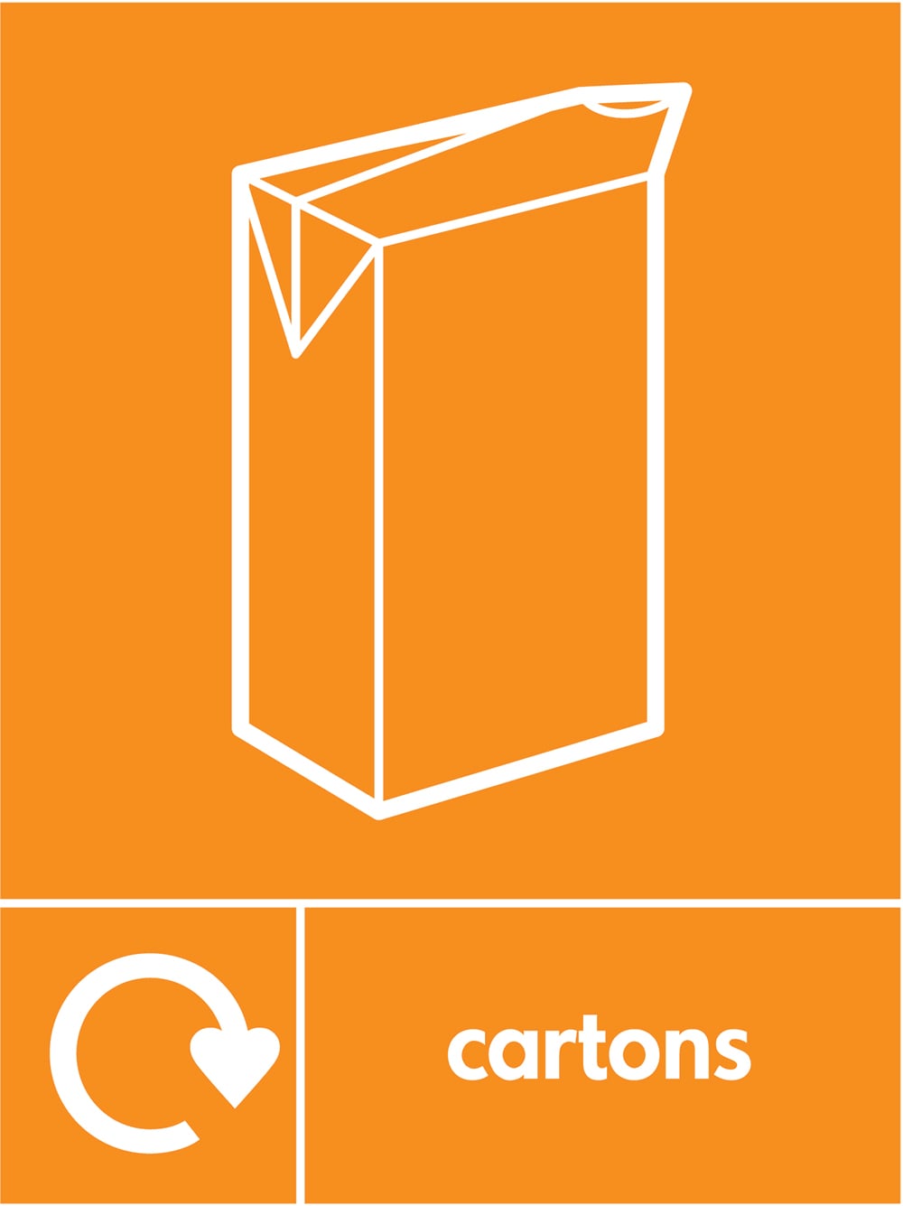 Signage: Cartons Recycling (OTHE0032)