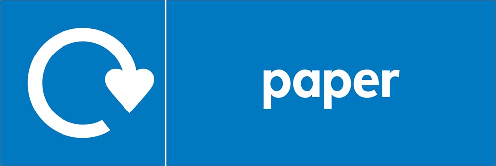 Signage: Paper Recycling (PAPE0005)