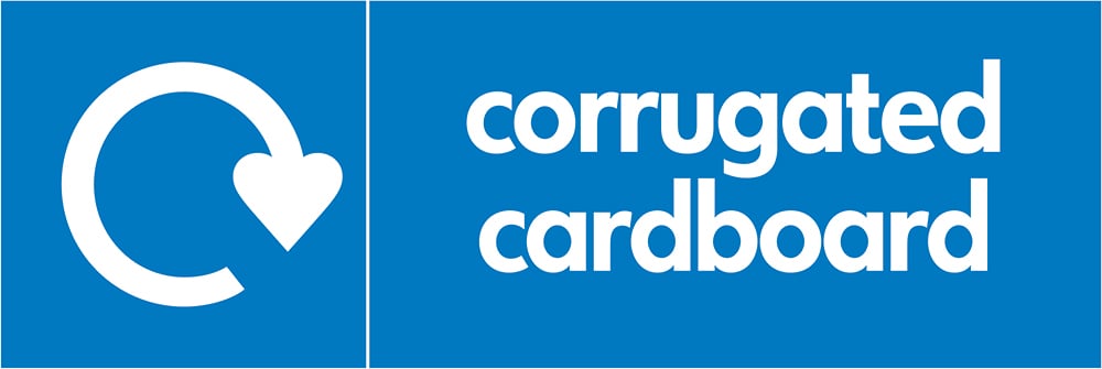 Signage: Corrugated Cardboard Recycling (PAPE0007)