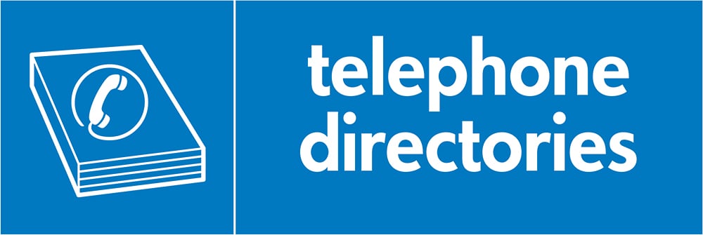 Signage: Telephone Directories (PAPE0015)