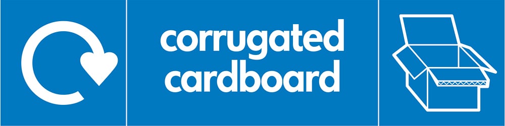 Signage: Corrugated Cardboard Recycling (PAPE0019)