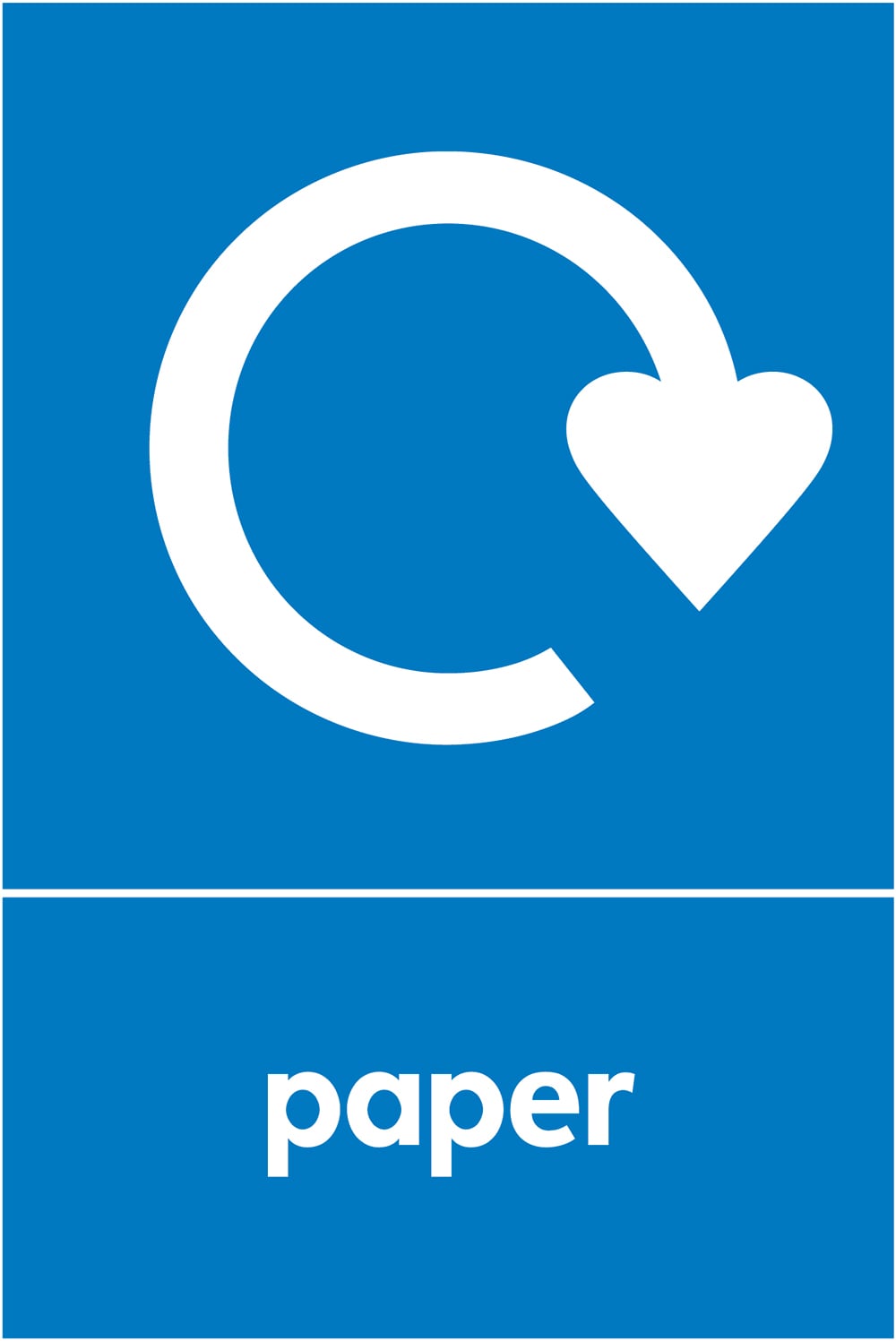 Signage: Paper Recycling (PAPE0029)