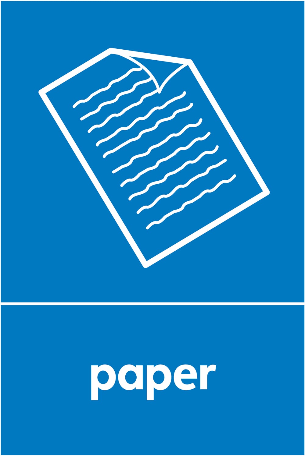Signage: Paper Disposal (PAPE0037)