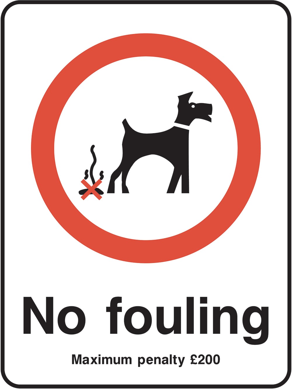 Signage: No Fouling (PARK0002)