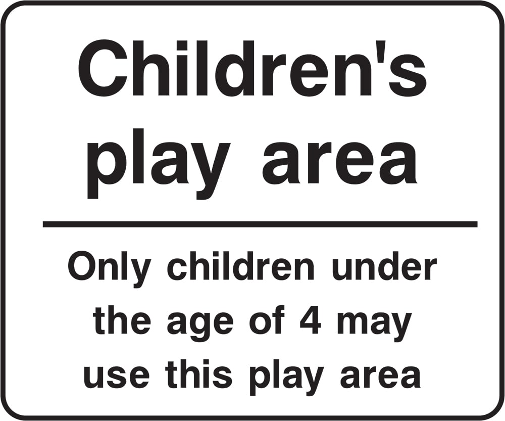 Signage: Children'S Play Area Under 4 (PARK0018)