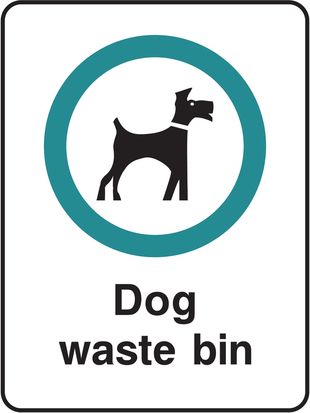 Signage: Dog Waste Bin (PARK0027)