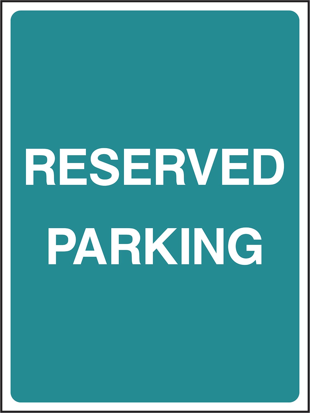 Signage: Reserved Parking (PARK0036)