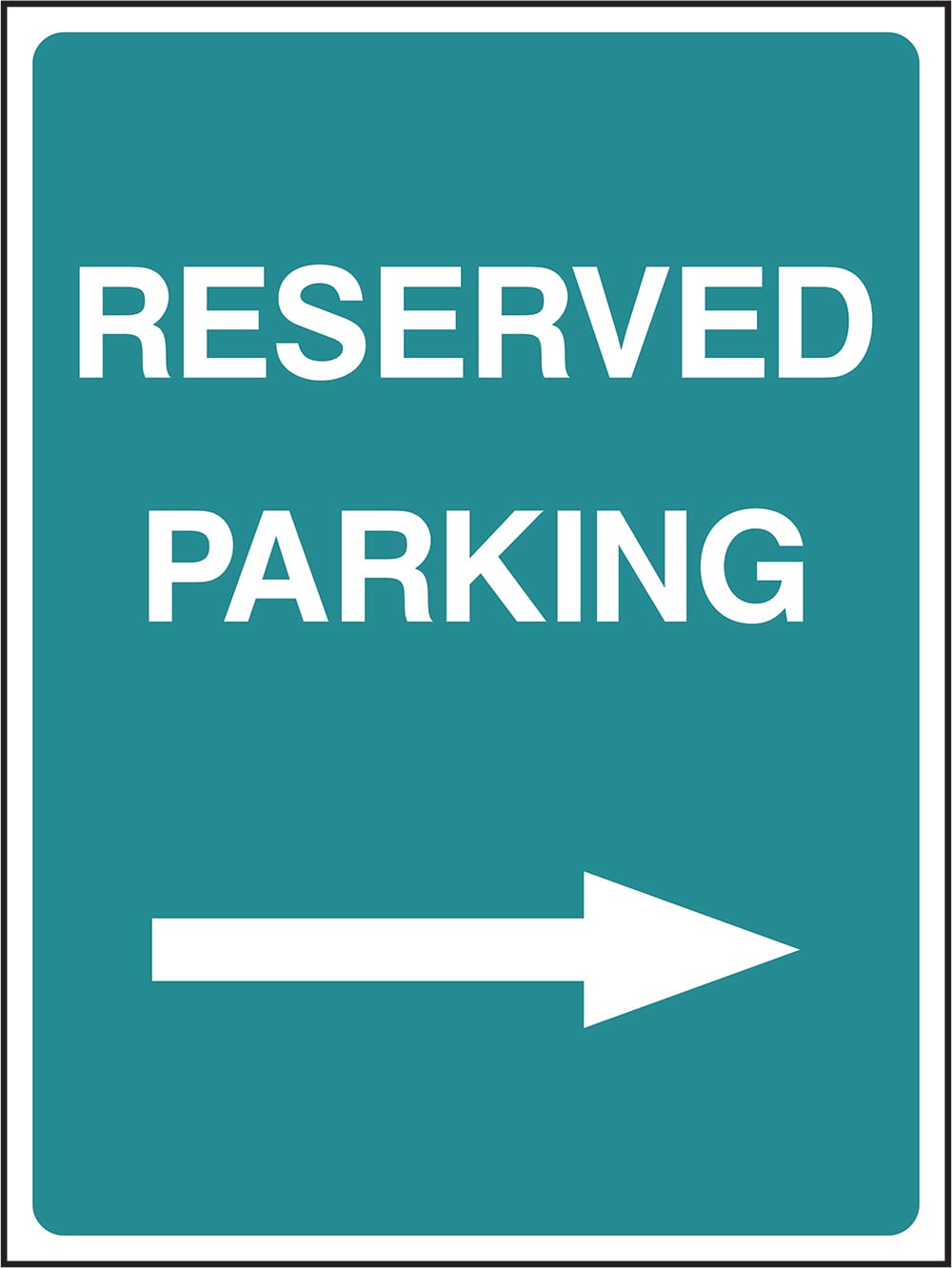 Signage: Reserved Parking Right (PARK0037)