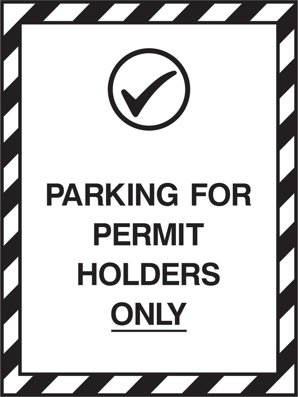 Signage: Parking For Permit Holders Only (PARK0041)