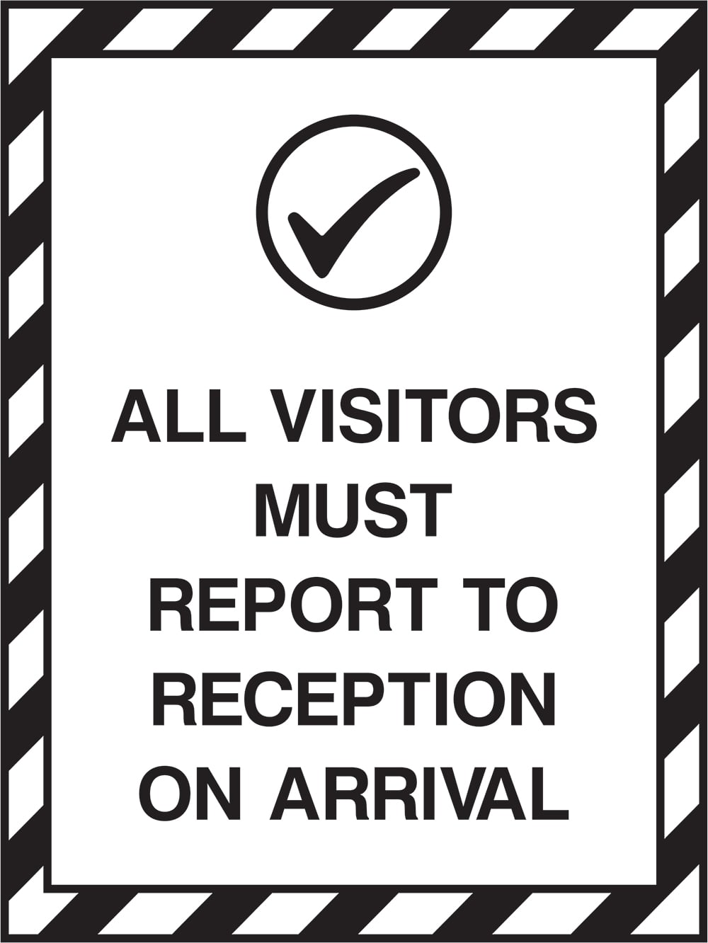 Signage: Visitors Must Report (PARK0043)