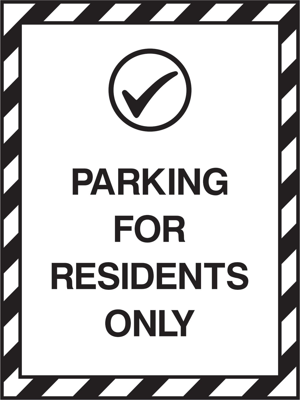 Signage: Parking For Residents Only (PARK0044)