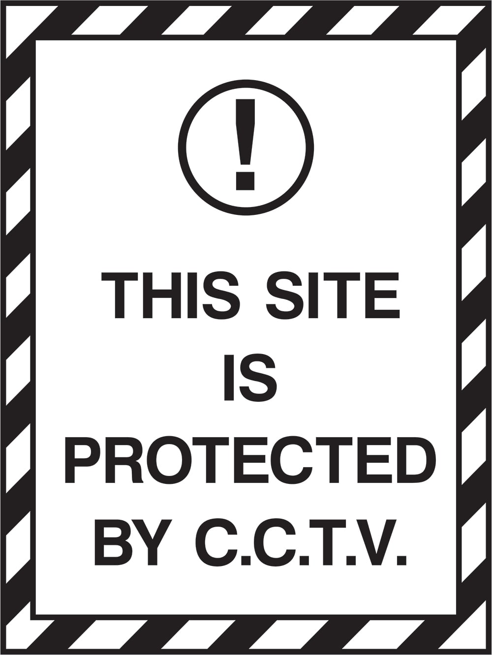 Signage: Protected By CCTV (PARK0050)